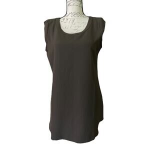 Daily Ritual Short Sleeve Brown Cap Sleeve Top Size 6